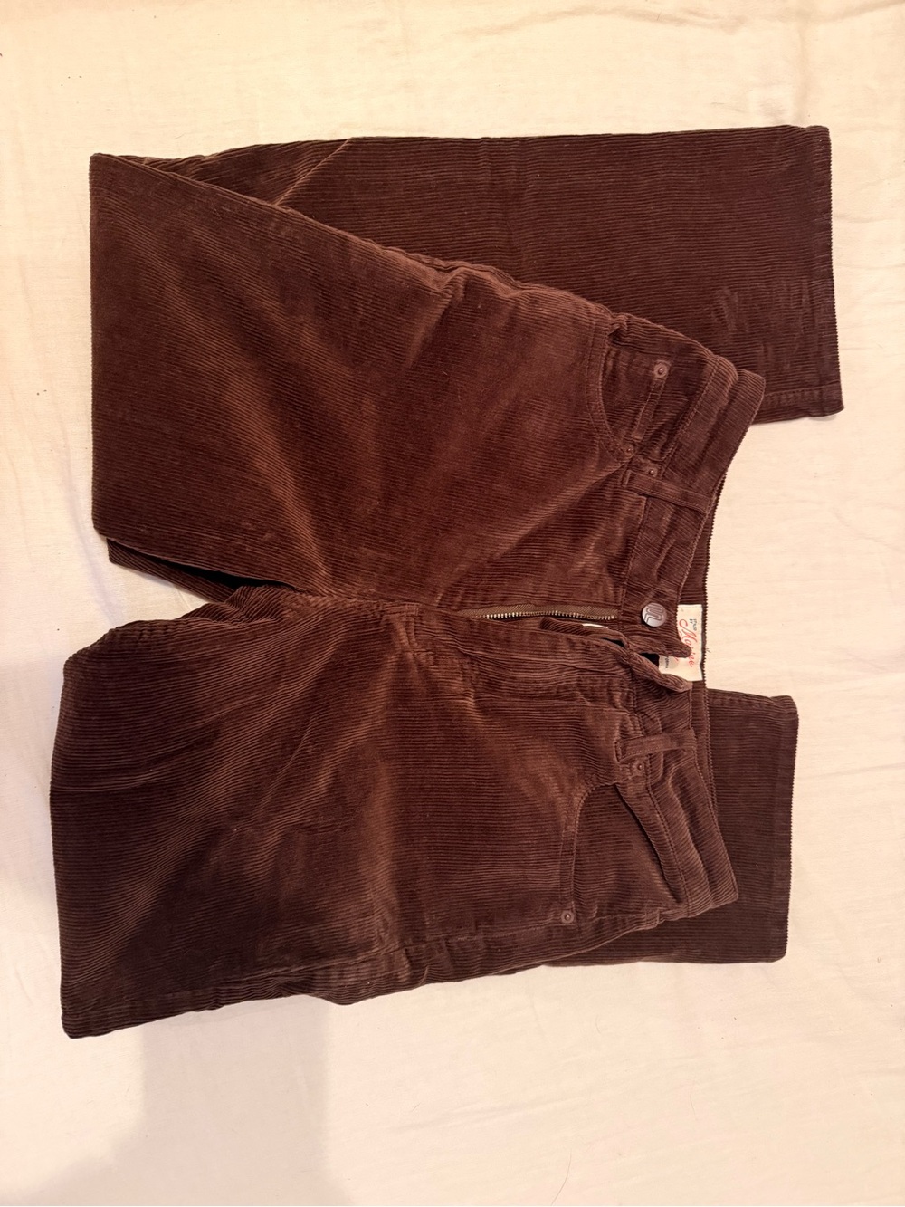 Marine Layer Charlie Straight Leg Brown Corduroy Pants